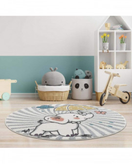 Vaikiškas kilimas - Elephant Round (spalvota) 