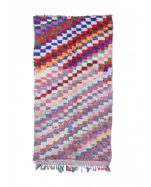 Maroko berberų kilimas Boucherouite 245 x 130 cm 