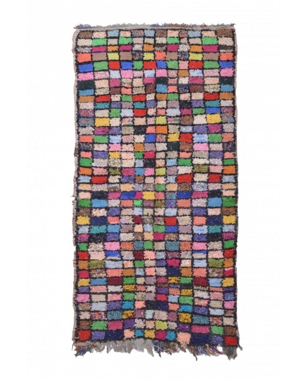 Maroko berberų kilimas Boucherouite 270 x 130 cm 