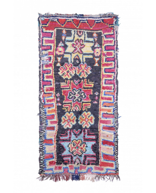 Maroko berberų kilimas Boucherouite 245 x 125 cm 